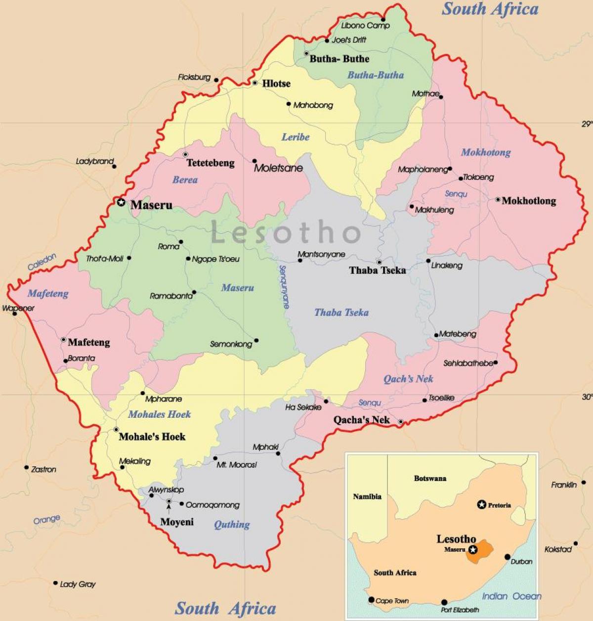kartes Lesoto