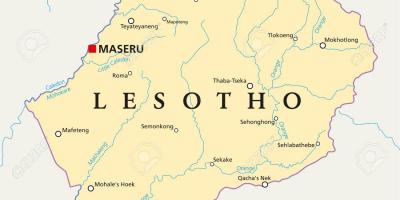 Karte maseru Lesoto